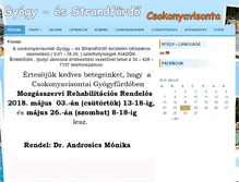 Tablet Screenshot of csokonyavisontafurdo.hu